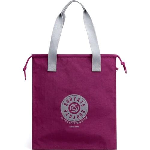 Women Large capacity Casual Tote Top-handle Bags Nylon Handbags Waterproof Shopping Multi-pocket Solid Shoulder Bag