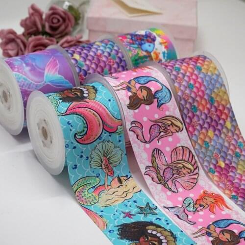 3 inch 75mm 38mm 25mm Princess Characters Printed Grosgrain Ribbons Craft Suppliers 50750