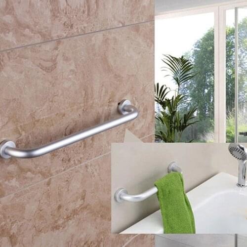 30cm Space Aluminum Bathroom Handle Grab Bar Shower Tub Handrail Safety Handle Bath Grip Screw Towel Holder Rack Non-slip Finish