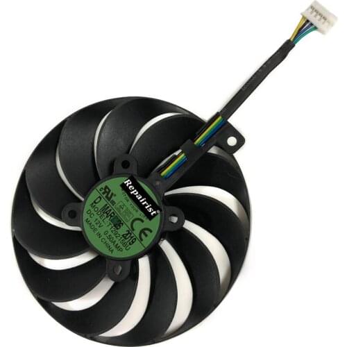 6Pin Plug 4Lines T129215SU GPU Cooler Graphics Fans For ASUS Cards As Replacement