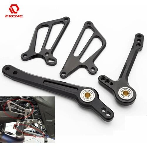 Aluminum Racing Motorcycle Rearset Foot Peg Brake Gear Shift Shifter Lever + Wing For Yamaha YZF R125 YZF-R125 2008-2013