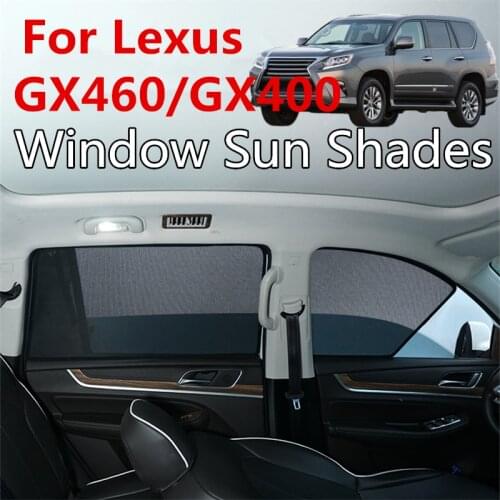 Car Sun Visor Window Sunshade Magnetic Mesh Foldable Heat Blocking Protection Curtain For Lexus GX460 GX400 2011-2020 2021