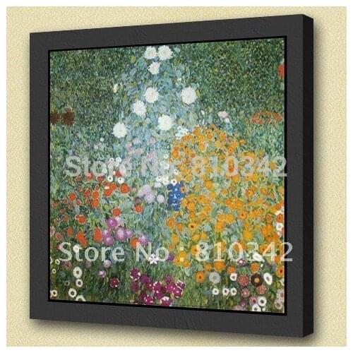 Free shipping handmade famous paintings of Gustav Klimt flower beautiful painting for gift
