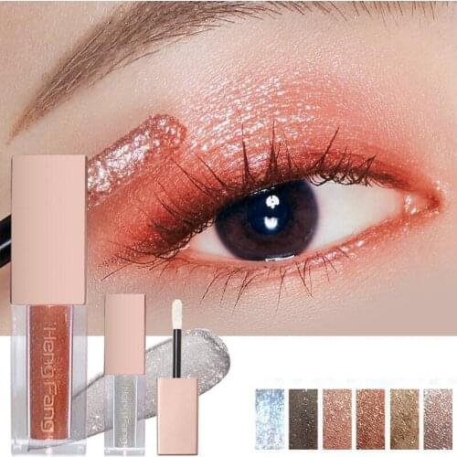 Glitter Liquid Eyeshadow High Pigmented Waterproof Long Lasting Quick-Drying Hypoallergic Skin-Friendly for Daily Life