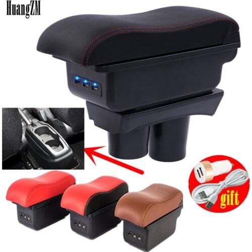 Rmrest For Peugeot 301 Citroen c-elysee Dual layer central Store content Storage box with cup holder ashtray Car modification a
