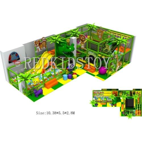 Exported to Costa Rica Indoor Play Structure CE Approved Eco-friendly Material HZ-160802B