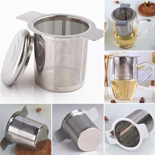 VOGVIGO Tea Leaf Spice Filter Drinkware Mesh Tea Infuser Tea Strainer Teapot Stainless Steel Loose Kitchen Accessories Reusable