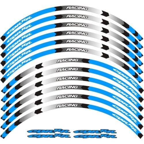 Hot sell High quality Motorcycle Wheel Sticker Decal Reflective Rim Bike Suitable For Honda CBR RR CBR CBR1000 600RR 650R 300R