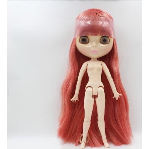 Free Shipping big discount RBL-847J DIY Nude Blyth doll birthday gift for girl 4color big eye doll with beautiful Hair cute toy