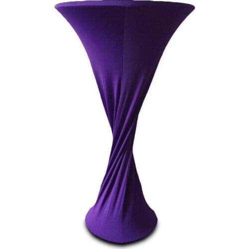 Multi-function Elasticity Tablecloths Solid Color Cocktail Table Cover Waterproof Dust Proof Hotel Wedding Household Decoration