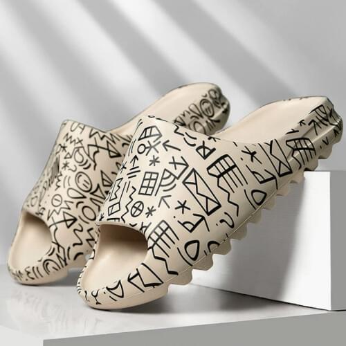 WEH Men Sandals Summer Soft bottom Sandals 2020 Trend Unisex Slippers Light Beach Shoes Unisex Home Slippers Classic Slippers