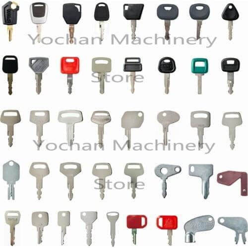 New Ultimate Master Excavator 41 Key Set For Caterpillar Komatsu Hitachi Deawoo JCB Bobcat Yanmar John Deere Kubota T250 5P8500