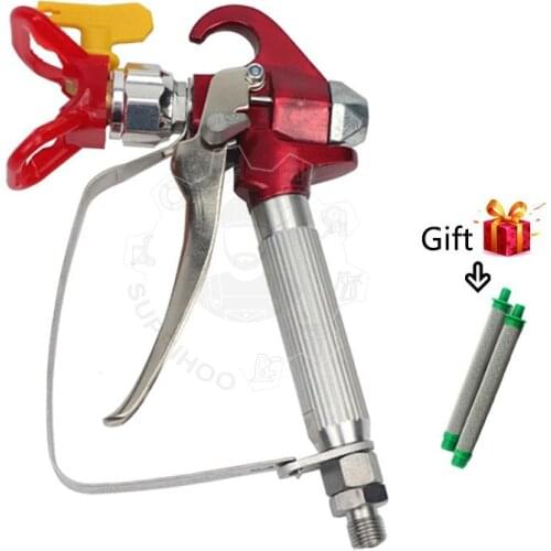 Airless Paint Spray Gun 818c For TItan Wagner 3600PSI High Pressure Paint Sprayers With 517 Tip Nozzle 4 Finger Trigge