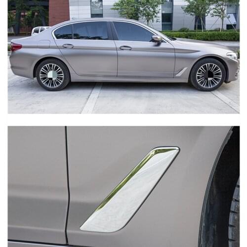 Fit For BMW G30 5 Series Shark Gills Side Vent Sticker Car-styling Car Front Fender Side Air Vent Cover Accessories