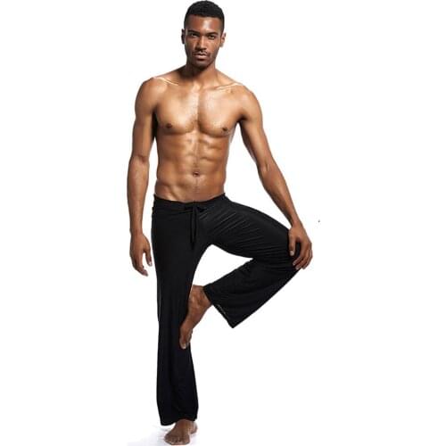 Sleep Bottoms Mens Casual Trousers Soft Comfortable Mens Sleep Bottoms Homewear 4XL Pants Pajama Lacing Loose Lounge Clothing