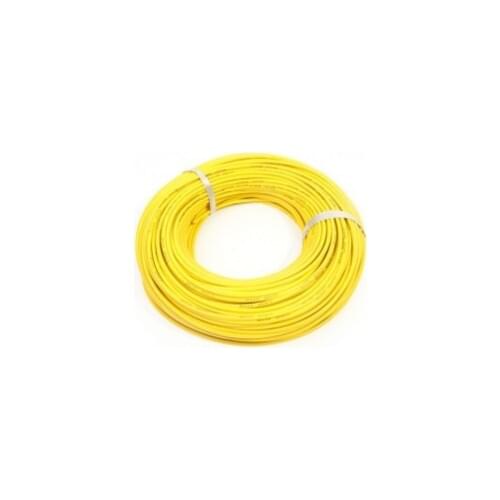 1 Meter 12AWG Silicone Wire/ Silica Gel Wire/ Silicone Cable (680/0.08, OD: 4.5)-Yellow Color