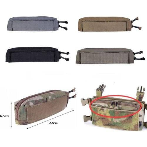Outdoor Sports Tactical Chassis MK3 MK4 Chest Rig Zipper Cover Vest Chest Panel Insert Bag