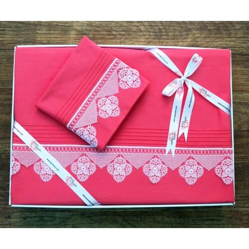 Sparkle Needle Embroidered Duvet cover set Pomegranate Flower