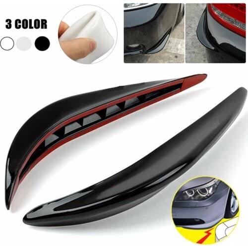 1Pair Universal Rubber Car Bumper Corner Protector Stickers Guards Buffer Trim Molding Anti-Scratch Protection Strip Car Styling