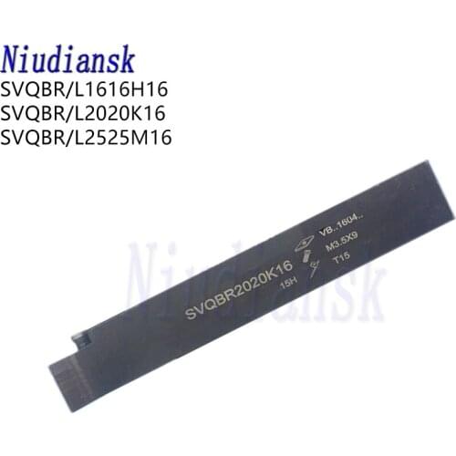 1pc SVQBR1616H16 External Turning Tool Holder SVQBR2020K16 CNC Lathe Tools SVQBR2525M16 Outer Circle Tool Arbor SVQBL Boring Bar