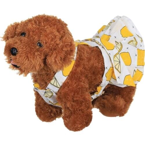 2021 Summer Beach Dress Fresh Cat Dog Cute Pet Clothes Bow Dress Cotton Print Easy To Put On And Take Off Beautiful Pet Dress