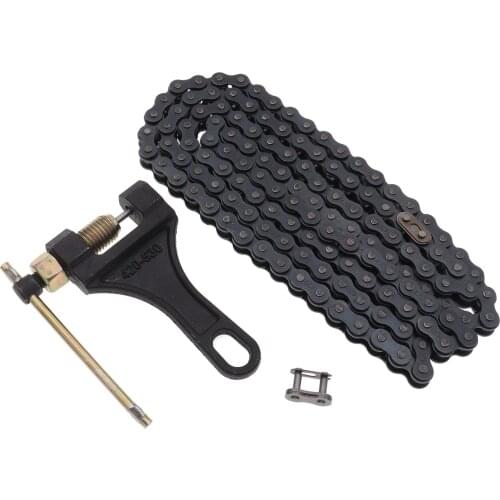420 Chain 132 Link with Connecting Master Link + Chain Breaker for 110cc 125cc Dirt Pit Bike ATV Quad Go Kart Scooter
