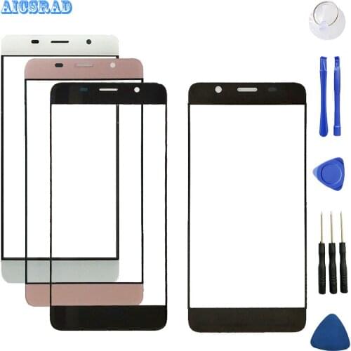 AICSRAD outer front glass For leagoo m5 edge touch screen digitizer sensor touchscreen For m 5 m5edge touch panel front glass