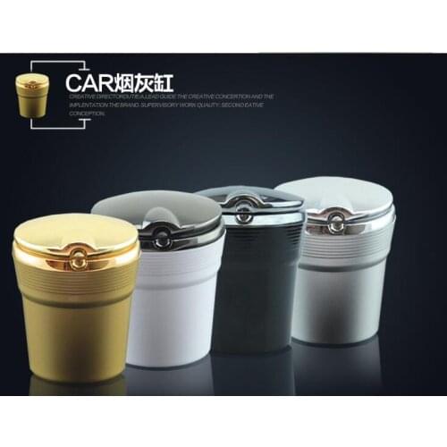 Car styling Auto ashtray with LED light Case For Koleos Fluenec Sandero Latitude Kadjar Captur Talisman Megane RS