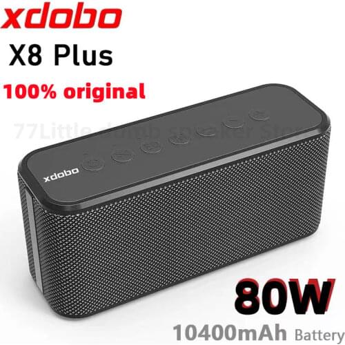 XDOBO X8 Plus Bluetooth Speaker TWS 80W TV Soundbar 10400mah Mobile Phone Mobile Power Wireless Subwoofer Music Center DSP Chip
