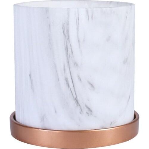 Nordic style large simple artistic personality with tray chassis plant rose bonsai ceramic flowerpot