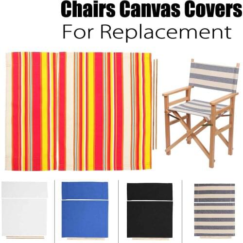 Directors Chairs Replacement Canvas Cover Stool Protector Chairs Canvas Covers Simple Solid Seat Covers Set Home Outdoor Garden