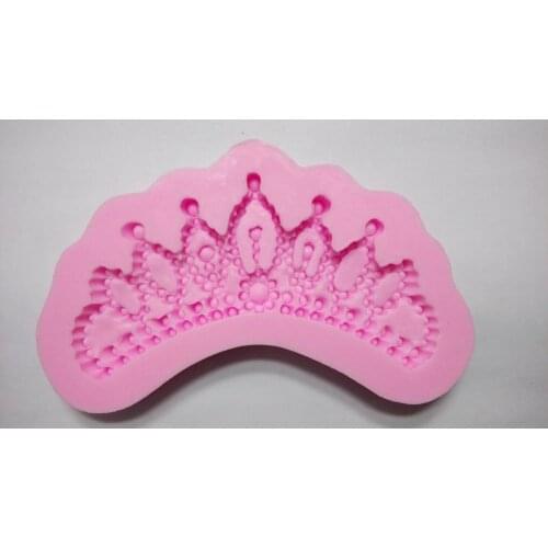 F1067 Crown Silicone Fondant Mold Gum Paste Cake Decorating cake topper Mould