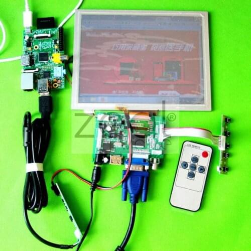 HDMI+VGA +AV of LCD driver board+ AT080TN52 800*600+Remote Control And Receiver +OSD Keypad With Cable+ Touch Panel