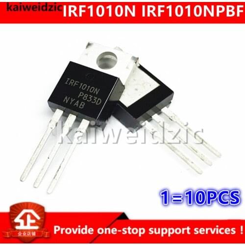 Kaiweikdic New imported original IRF1010N IRF1010NPBF 84A 60V TO-220 Inverter n-channel MOS FET Integrated circuit chip