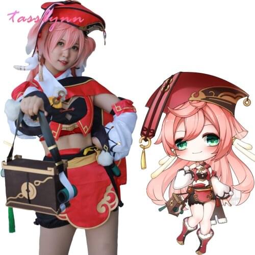 Genshin Impact Yanfei Cosplay Costume Game Dress Anime Suit Yan Fei Uniform Boots Halloween Party Outfit for Women Custom Made