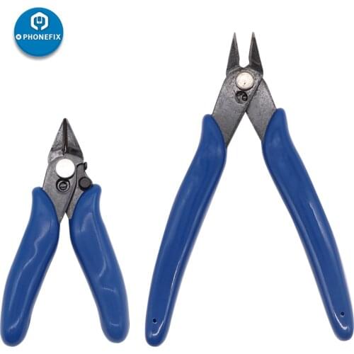 Electrical Wire Cable Cutters Cutting Pliers Side Snips Flush Nippers Anti-slip Rubber Mini Diagonal Pliers Hand Tools
