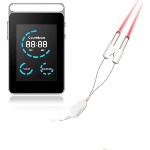 Physical therapy post nasal drip cure 650nm cold laser therapy allergic rhinitis health medical device