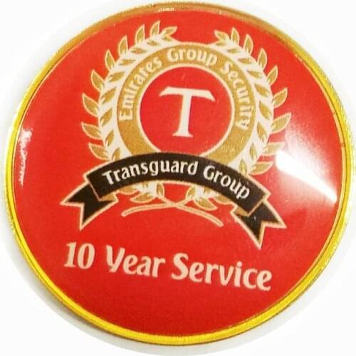 Magnet Badge Magnet Pin Iron Pin Badge with Small Magnet on Back Size 30MM Gold Plating and Costom Logo Is Printing Coat Epoxy