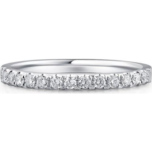 Fashion Single Row Crystal Couple Ring Personality Simple Feminine Jewelry Romantic Gift