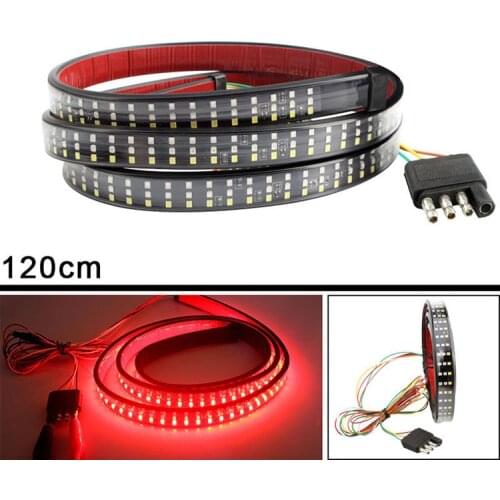 Mtsooning 12V 120cm/48inch Car Brake Turn Light Warning Flexible LED Strip Rear Tail Running Reverse Lights