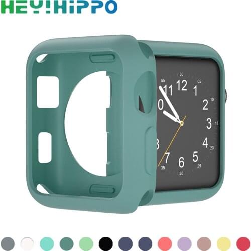 Candy Soft Silicone Case for Apple Watch 6 SE 5 4 3 2 1 42MM 38MM Cover Protection Shell for iWatch 4 5 6 3 2 40MM 44MM Bumper