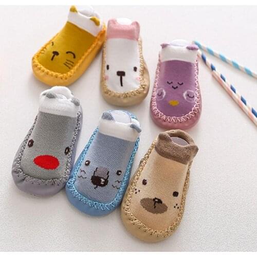 Baby Socks With Rubber Soles Toddler Indoor Sock Shoes Children Anti-slip Shoes Cartoon Indoor Socks Infant Shoes Floor Socks