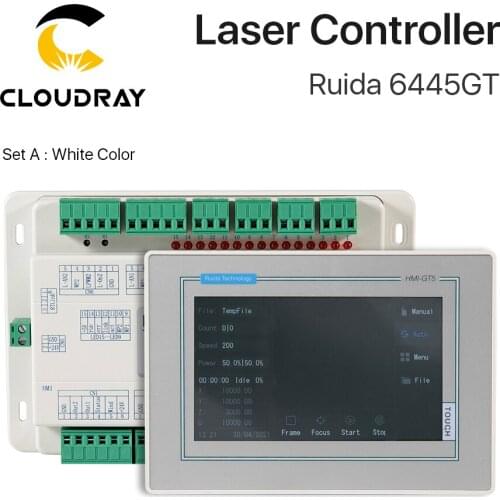 Cloudray New Arrival Ruida Controller 6445GT Touch Screen White/Black Color for Co2 Laser Engraving Cutting Machine Upgrade