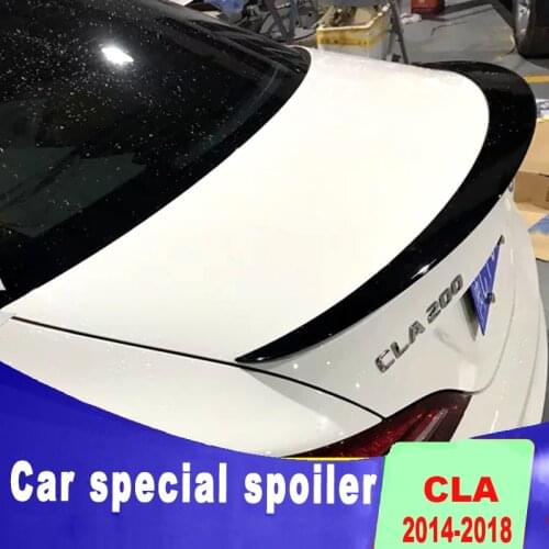 High quality streamline spoilers for benz CLA W117 CLA200 CLA220 CAL260 rear trunk wing spoiler by 2013 to 2018 + up