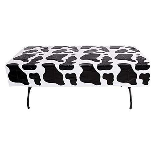 Island Novelty Cow Plastic Tablecloth