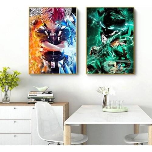 Japanese Anime My Hero Academia Posters Comics Wall Art Decoration Canvas Painting for Bedroom Living Room Home Cuadros Unframed