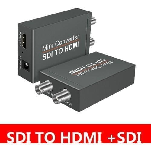 HD 3G Video Converter SDI to HDMI To SDI Adapter Converter with Audio Auto Format Detection For Camera WITH DC CABLE