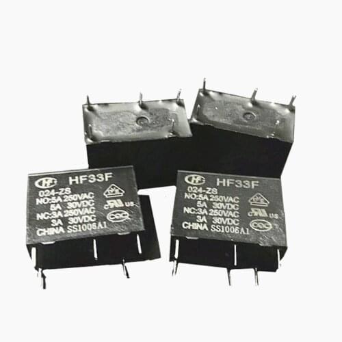 HOT NEW 30V relay HF33F 024-ZS HF33F 024 ZS HF33F024ZS HF33F-024-ZS 30VDC DC30V 30V 5A 5PIN