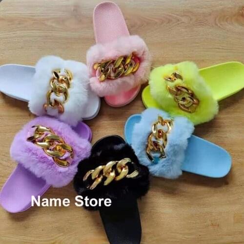 Fashion Chain Womens Shoes Open Toe Candy Color Summer Slippers Outdoor Casual Sandals Plus Size 43