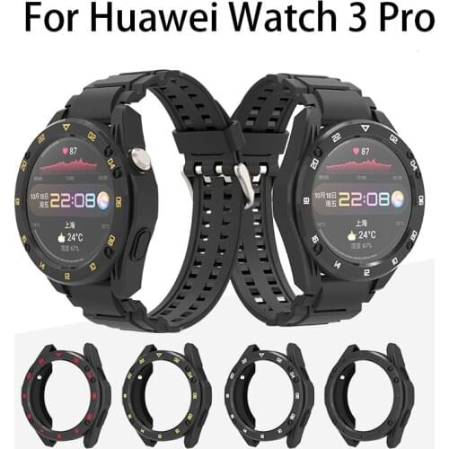Silicone Case Cover Band For HUAWEI Watch 3 TPU intelligent Outdoor sports for HUAWEI Watch 3 pro Breathable wristband Men